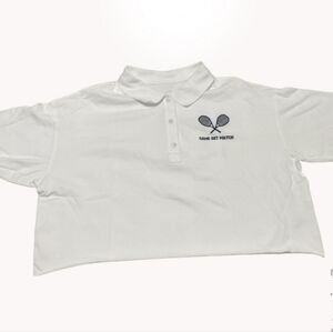 OFFLINE by Aerie White “Game Set Match” Tennis Crop Top XL